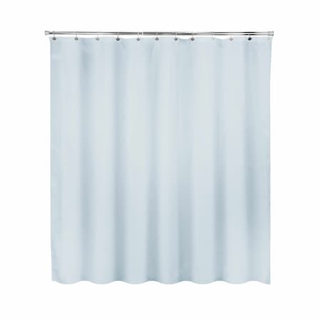 Kenney Mfg Water Repellant Jacquard Fabric Shower Curtain, 70in W x 72in H, Ashley Blue KN61307PS